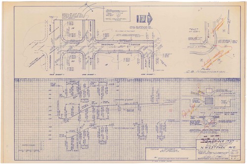 Plan and Profile for North Westpark Avenue, Tract No. 1757, Camarillo (6 of 11)