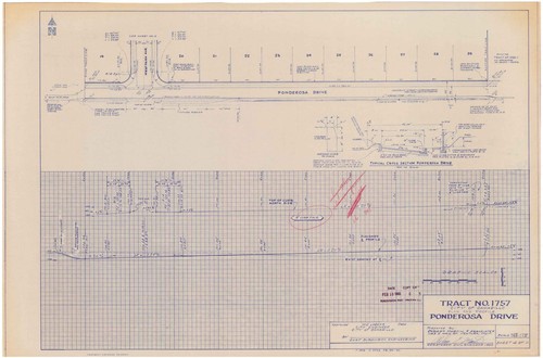 Plan and Profile for Ponderosa Drive, Tract No. 1757, Camarillo (4 of 11)