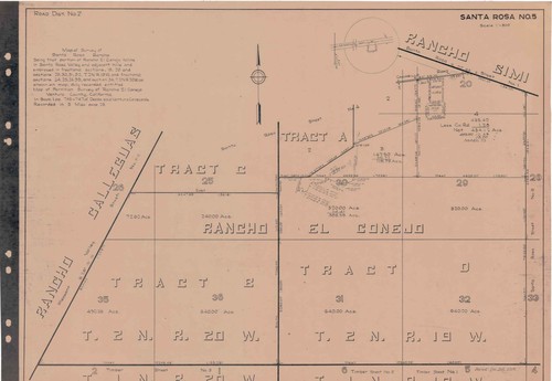 Survey Map of Rancho Santa Rosa