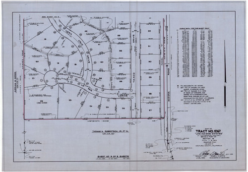 Map of Tract No. 1267, Los Amigos Estates (3 of 3)