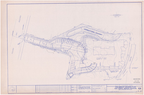 Updated Preliminary Grading Plan of Oak Creek Senior Housing, Thousand Oaks