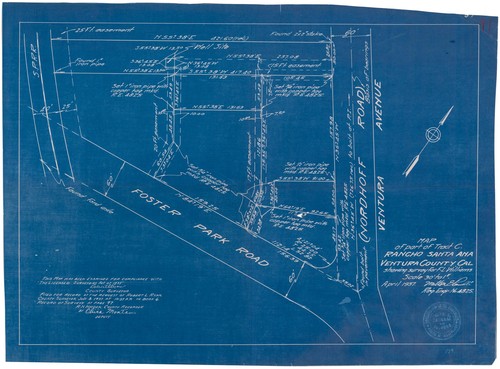 Survey of Tract C, Rancho Santa Ana