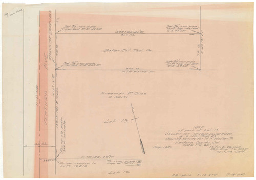 Portion of Lot 13 Survey Map, Ventura