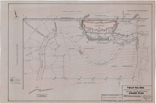 Grade Plan of Theosophical Community Care Building, Tract Number 1956, Ojai