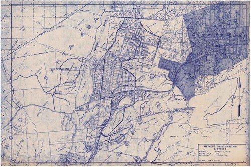 Map of Meiners Oaks Sanitary District, Ventura County