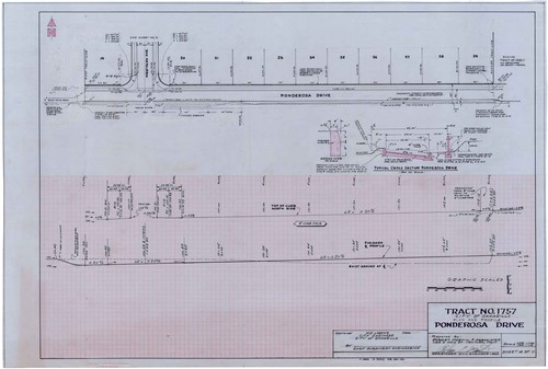 Plan and Profile for Ponderosa Drive, Tract No. 1757, Camarillo (4 of 11)