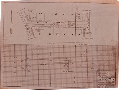 Map of Tract 1002 Kamala Park Unit No. 1, Oxnard (5 of 12)