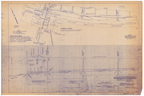 Sewer Extension, Ventura Boulevard (1 of 9)