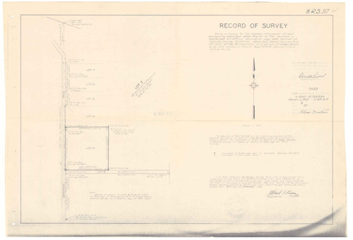 Survey of Lot 2 of the Re-subdivision of a Portion of Conejo Ranch