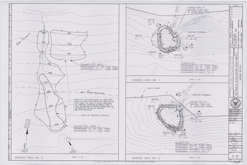 Map of Grading Details of San Nicolas Island Erosion Repair Project, San Nicolas Island (6 of 8)