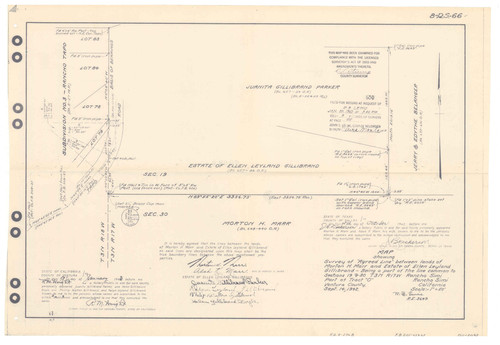 Survey of Morton H. Marr and Ellen Leyland Gillibrand Estates, Rancho Simi