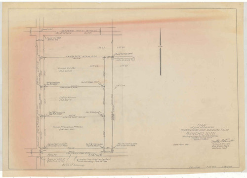 Survey of Part of Lot 63, Subdivision No. 2, Rancho Tapo, Rancho Simi