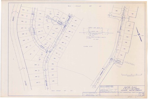 Map of Water Plan for Tract No 1548-3