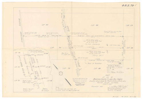 Survey of Lot 87 Rancho Santa Clara del Norte