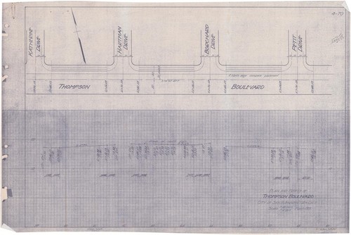 Thompson Boulevard Plan and Profile