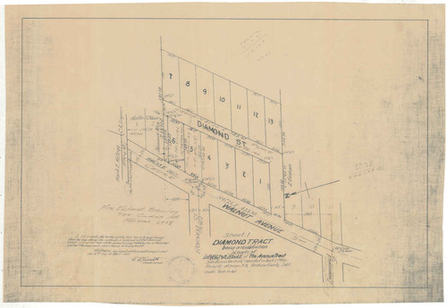 Diamond Tract Map, Ventura (Sheet 1)