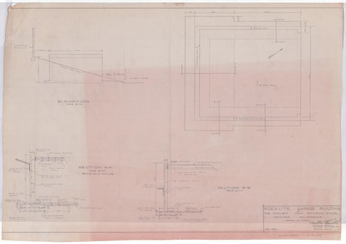 Design of Rocklite Garage Building, Hyland Drive, Ventura