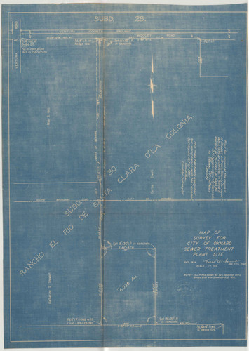 Survey for City of Oxnard Sewer Treatment Site
