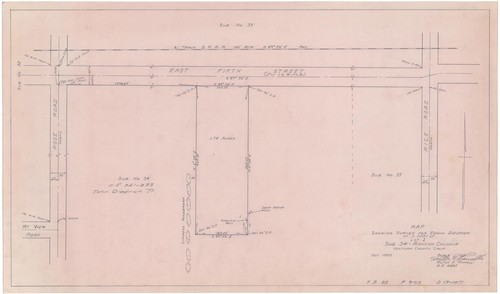 Survey of Lot 1 Subdivision 34, Rancho Colonia