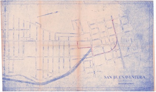 San Buenaventura Map with Proposed Freeway