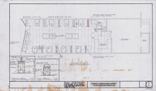 Floor Plan for Chinese Garden Restaurant