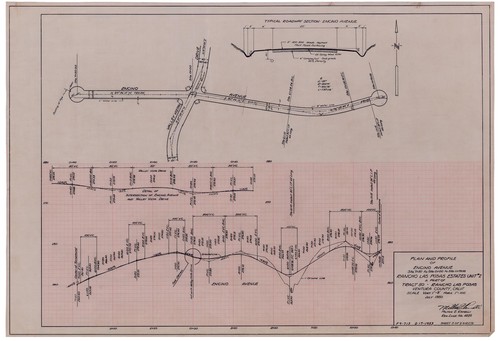 Plan and Profile of Encino Avenue, Rancho Las Posas Unit 2 (3 of 3)