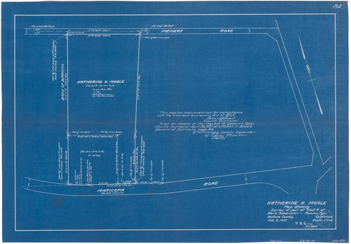 Survey of Tract 8, Bard Subdivision, Rancho Ojai