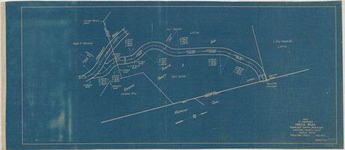 Proposed Creek Road Map, Rancho Santa Ana and Rancho Ojai