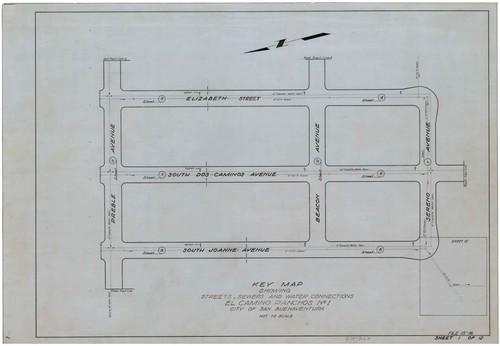 Key Map, El Camino Ranchos No. 1 (1 of 12)