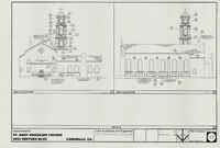 South and West Elevations of Saint Mary Magdalen Church, Camarillo