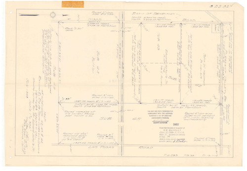 Survey of Subdivisions 62, 63, and 64, Rancho El Rio de Santa Clara o la Colonia