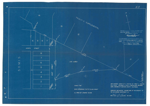 Survey of a Portion of Tract C, Rancho Las Posas