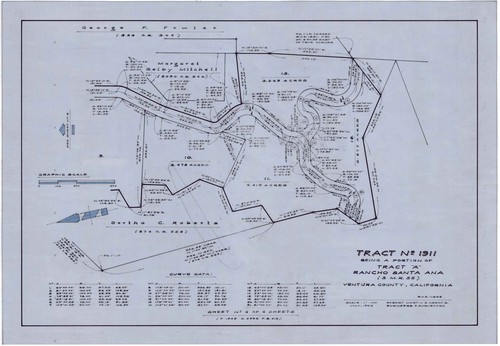 Survey Map for Tract No. 1911, Rancho Santa Ana (4 of 4)
