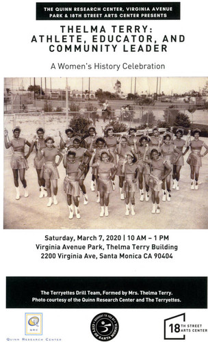 Thelma Terry: Athlete, Educator, and Community Leader', a Women's History Month celebration on March 7, 2020