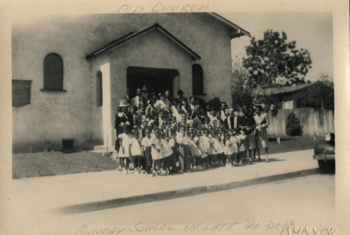 Sunday School class at First AME Church Santa Monica, 1823 Michigan Avenue