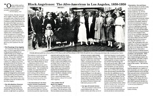 Black Angelenos: the Afro-Americans in Los Angeles, 1850-1950', written by Lonnie G. Bunch III