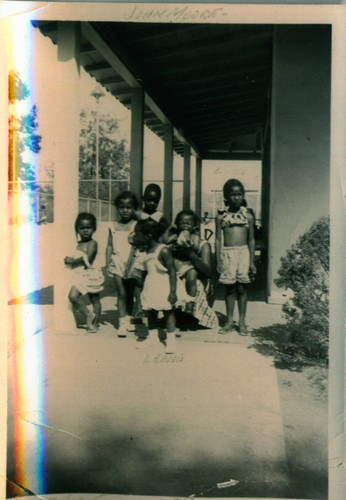 Children at a Fourth of July picnic at Val Verde Park in Castaic, CA