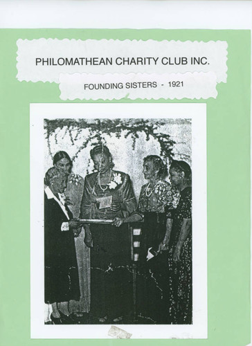 Philomathean Charity Club Founding Sisters in 1921