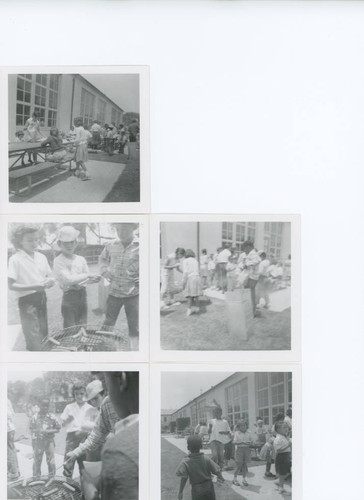 Various pictures showing students at Garfield's summer school program