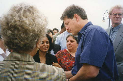 Vice President Al Gore during a visit to Santa Monica, September 17, 1999