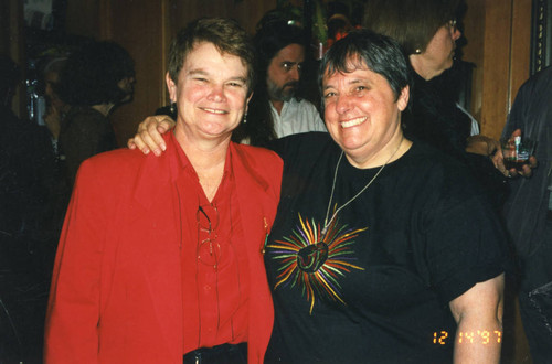Sheila Kuehl (left) and Judy Abdo, December 14, 1997