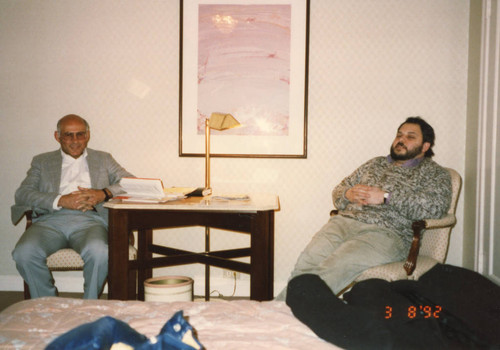 John Jalili (left) and Ken Genser, March 8, 1992