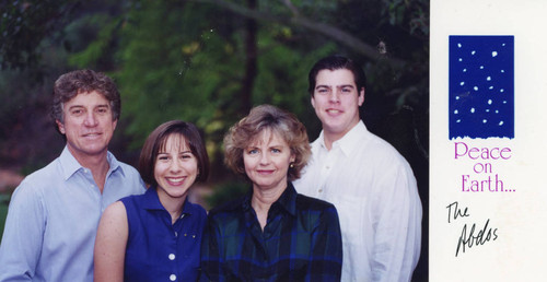 Holiday card from Joseph Abdo's family to Judy Abdo