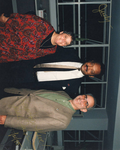 L to R: Judy Abdo, Jesse Jackson and Paul Rosenstein at Santa Monica College, December 21, 1995