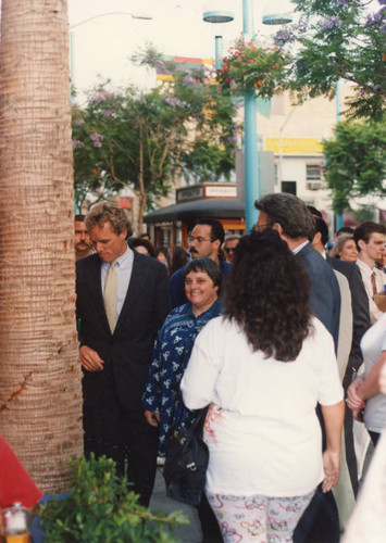 Joe Kennedy during a visit to Santa Monica's Third Street Promenade