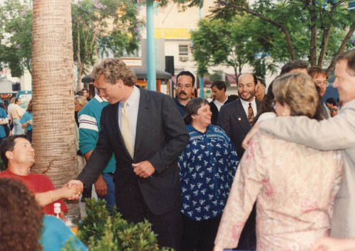 Joe Kennedy during a visit to Santa Monica's Third Street Promenade