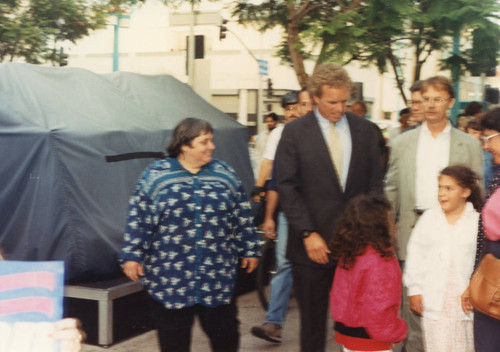 Joe Kennedy during a visit to Santa Monica's Third Street Promenade