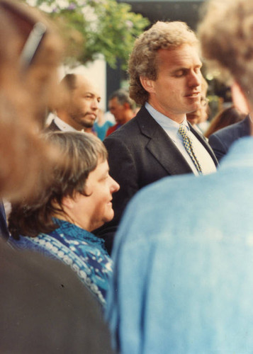 Joe Kennedy during a visit to Santa Monica's Third Street Promenade