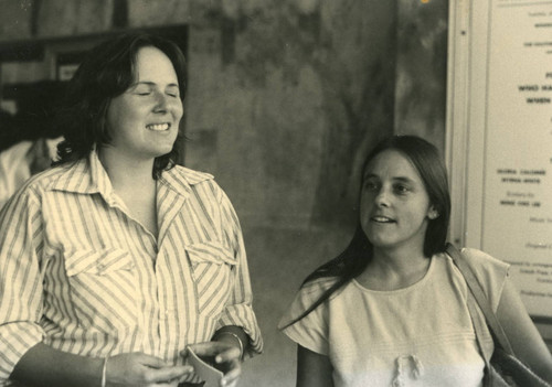 Judy Abdo (right) and her partner Kerry Lobel in late 1970s or early 1980s