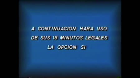 Franjas de Propaganda Electoral en el Plebiscito Chileno 23 de septiembre 1988